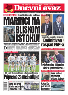 Cover of Dnevni avaz