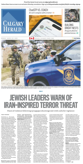 Cover of Calgary Herald