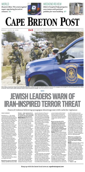 Cover of Cape Breton Post