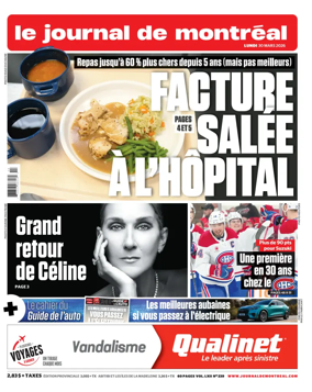 Cover of Le Journal de Montreal