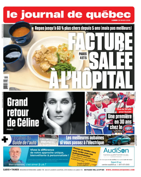 Cover of Le Journal de Quebec