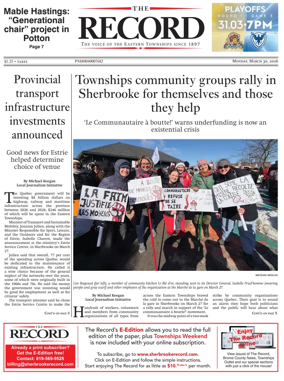 Cover of Sherbrooke Record