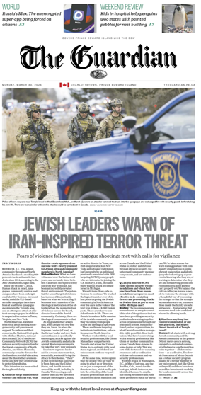 Cover of The Guardian (Charlottetown)