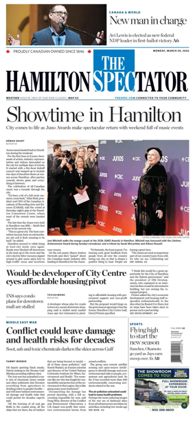Cover of The Hamilton Spectator