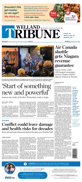 Cover of The Welland Tribune
