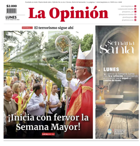 Cover of La Opinion