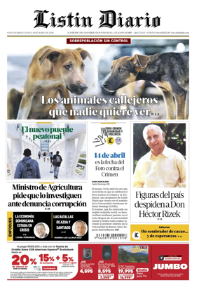 Cover of Listin Diario