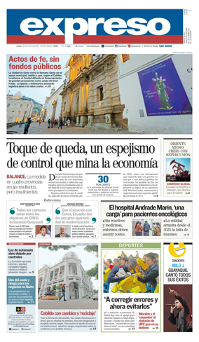Cover of Diario Expreso