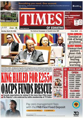 Cover of Times of Eswatini