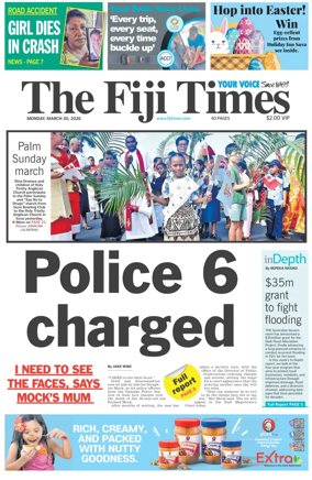 Cover of The Fiji Times