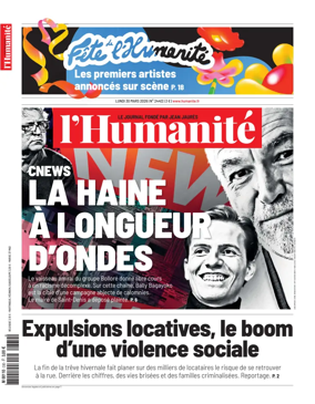 Cover of L'HUMANITE