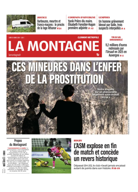 Cover of La Montagne (Clermont-Metropole)