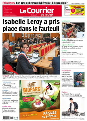 Cover of Le Courrier de l’Ouest (Cholet)