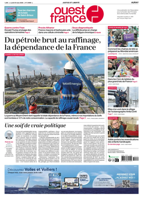 Cover of Ouest France (Auray)