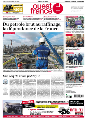 Cover of Ouest-France (Lannion / Paimpol / Guingamp)