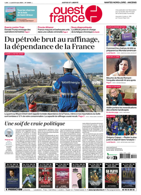 Cover of Ouest France (Nantes Nord-Loire - Ancenis)