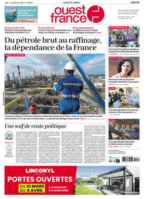 Cover of Ouest France (Sarthe)