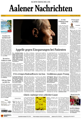 Cover of Aalener Nachrichten