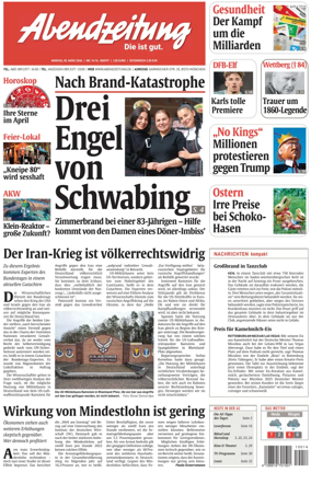 Cover of Abendzeitung Munchen