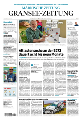 Cover of Gransee-Zeitung