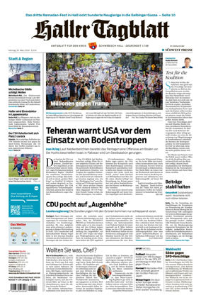Cover of Haller Tagblatt