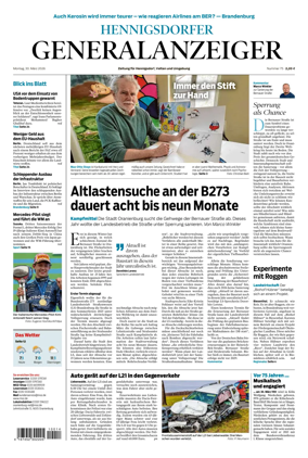 Cover of Hennigsdorfer Generalanzeiger