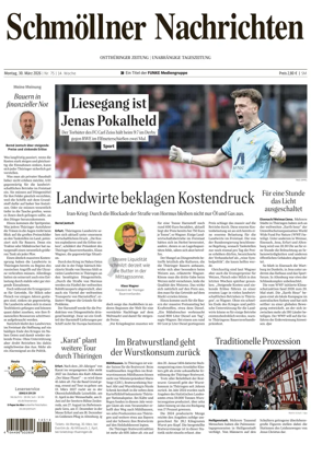 Cover of Ostthuringer Zeitung (Schmolln)