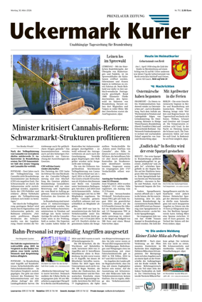 Cover of Prenzlauer Zeitung