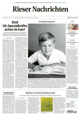 Cover of Rieser Nachrichten