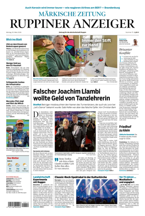 Cover of Ruppiner Anzeiger