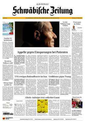 Cover of Schwabische Zeitung (Alb-Donau)