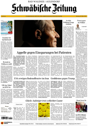 Cover of Schwabische Zeitung (Bad Waldsee / Aulendorf)