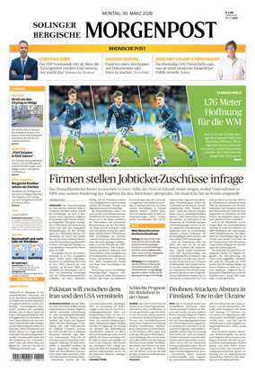Cover of Solinger Bergische Morgenpost/Remscheid