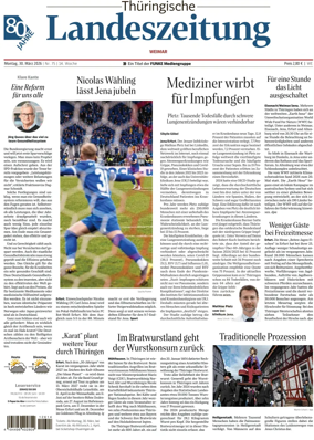 Cover of Thuringische Landeszeitung (Weimar)