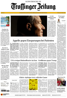 Cover of Trossinger Zeitung