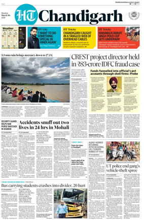 Cover of Hindustan Times (Chandigarh) - Live