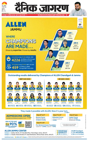 Cover of Dainik Jagran - Jammu