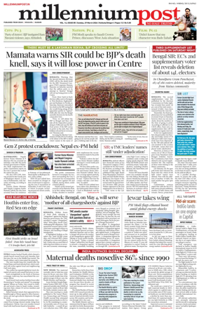 Cover of Millennium Post (Kolkata)