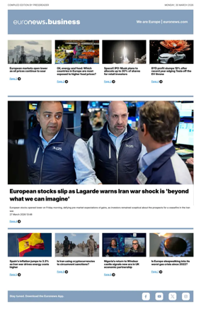 Cover of Euronews Business