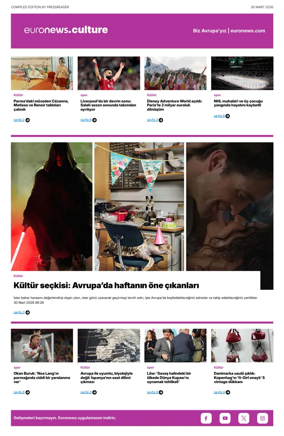 Cover of Euronews Culture and Sport (Turkish) Compiled Edition