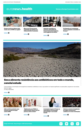 Cover of Euronews Health (Portuguese)