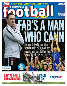 Cover of Irish Daily Star - Fanatic