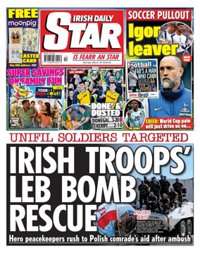 Cover of Irish Daily Star
