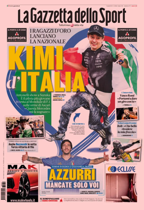 Cover of La Gazzetta dello Sport - Milano