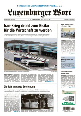 Cover of Luxemburger Wort