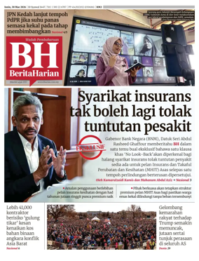 Cover of Berita Harian