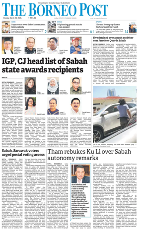 Cover of The Borneo Post (Sabah)