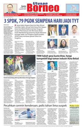 Cover of Utusan Borneo (Sabah)