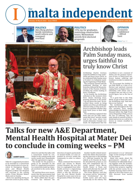 Cover of Malta Independent