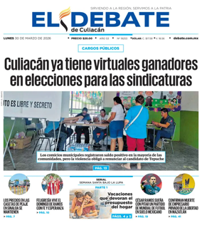 Cover of El Debate de Culiacan